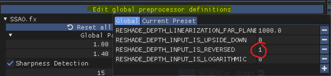 Edit global preprocessor definitions in ReShade