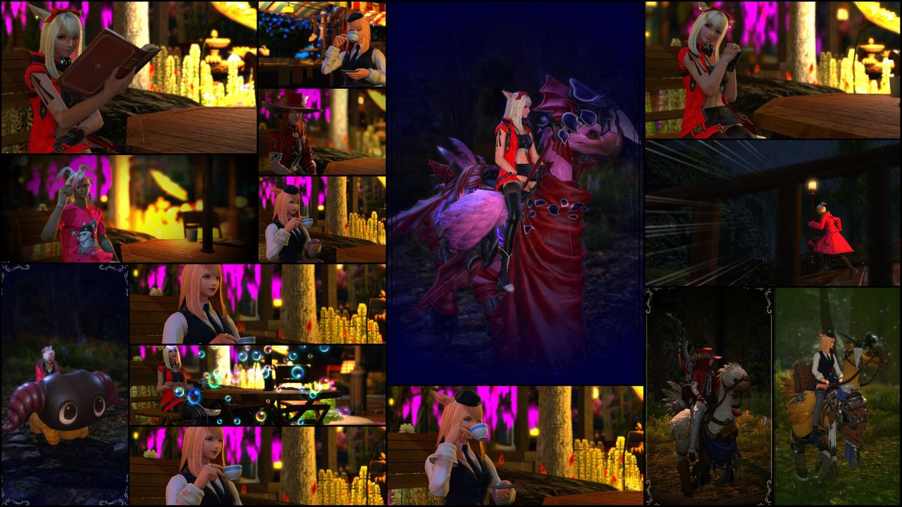 Die Bilder der Nekos die am Workshop teilgenommen haben in einer Collage zusammengefasst.